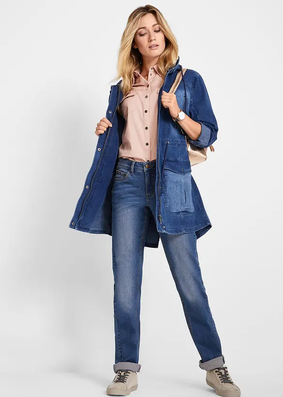 Straight-jeans Mid Waist, Stretch, bonprix