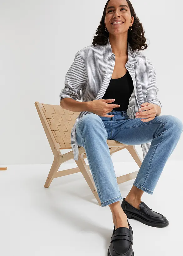 Straight-jeans Mid Waist, Stretch, bonprix