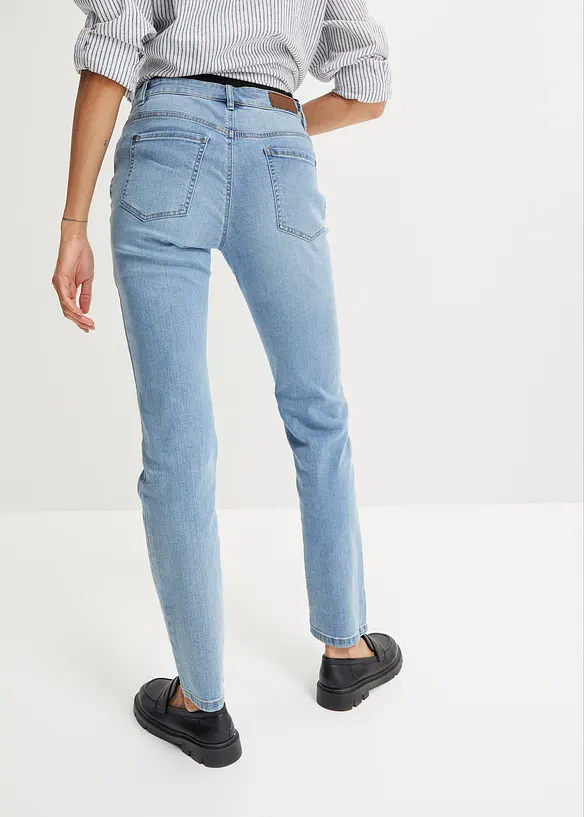Straight-jeans Mid Waist, Stretch, bonprix