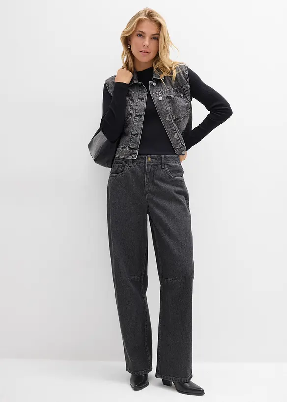 Barrel-jeans Mid Waist, bonprix