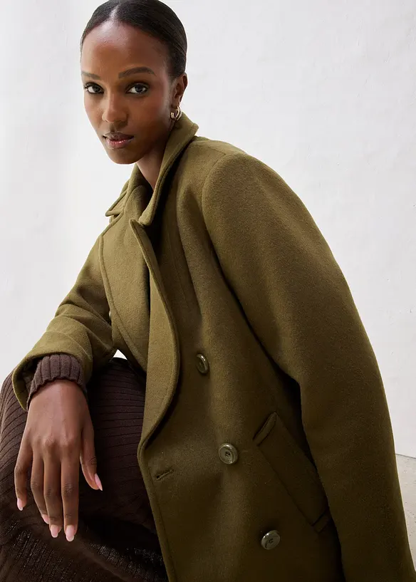 Losjakke med ull, bonprix