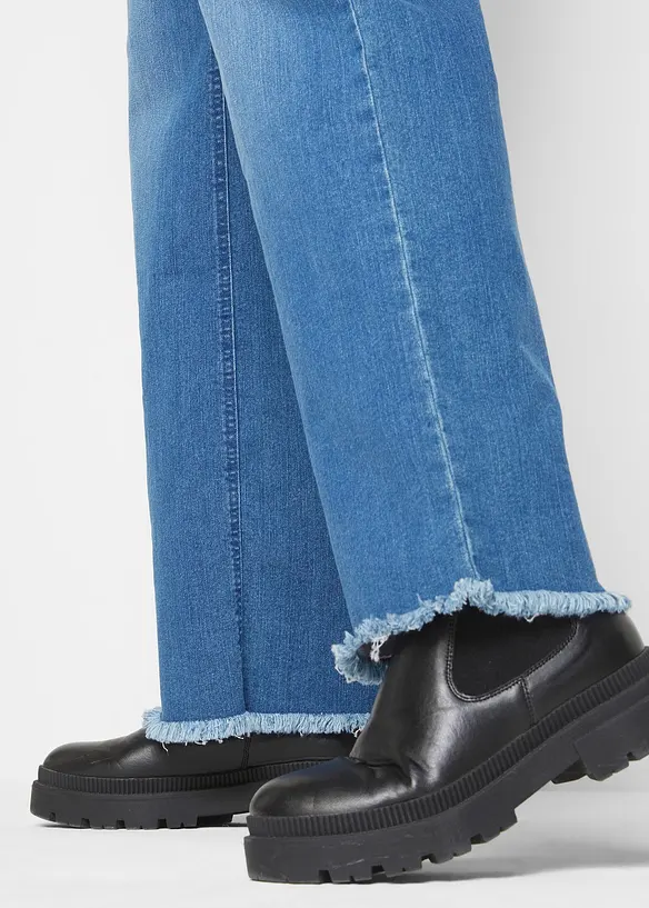 Wide Leg-jeans High Waist, bonprix