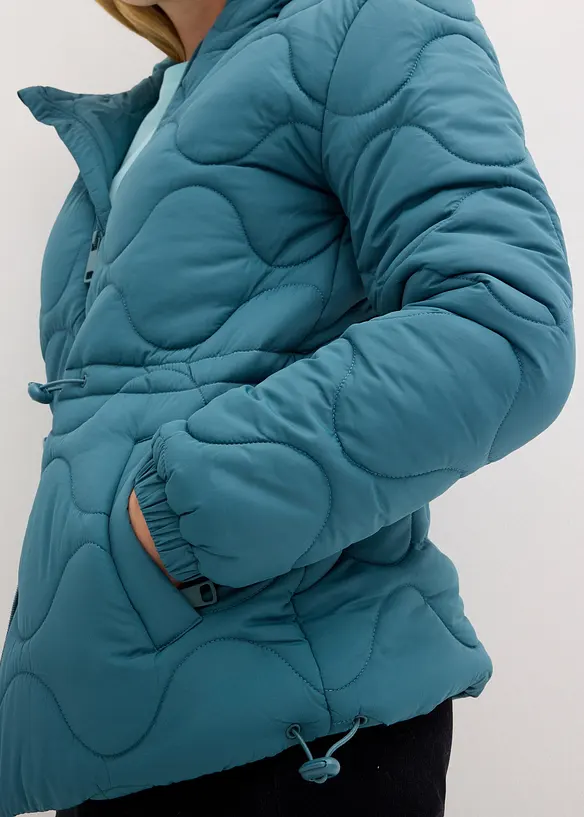 Vattert jakke med hette, bonprix