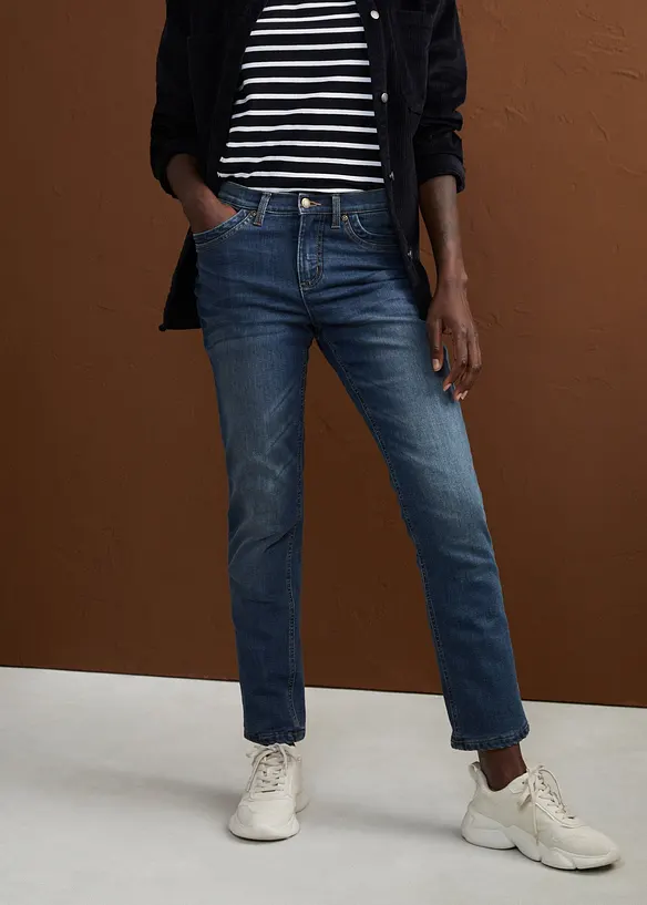 Straight-jeans, f&ocirc;ret, High Waist, bonprix
