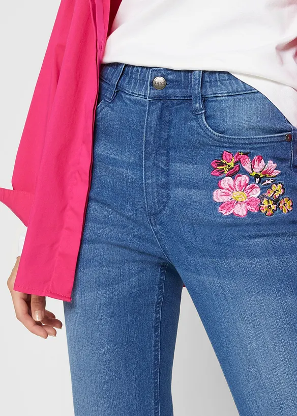 Bootcut-jeans, High Waist, komfortlinning, bonprix