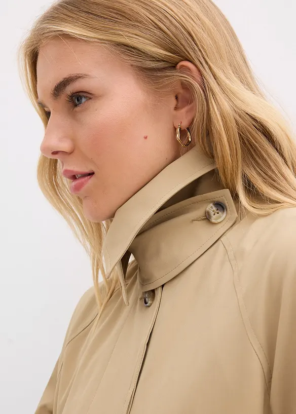 Trenchcoat med spensel, bonprix