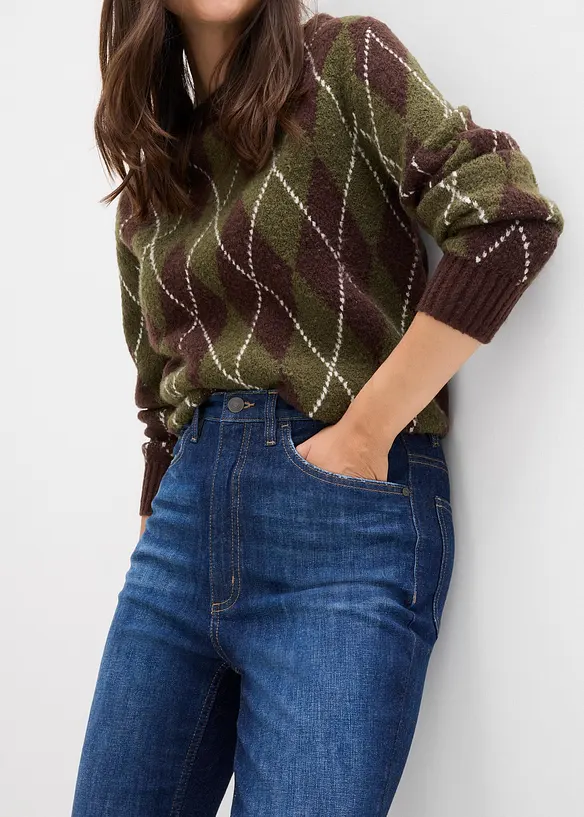 Skinny-jeans High Waist, Cropped, bonprix