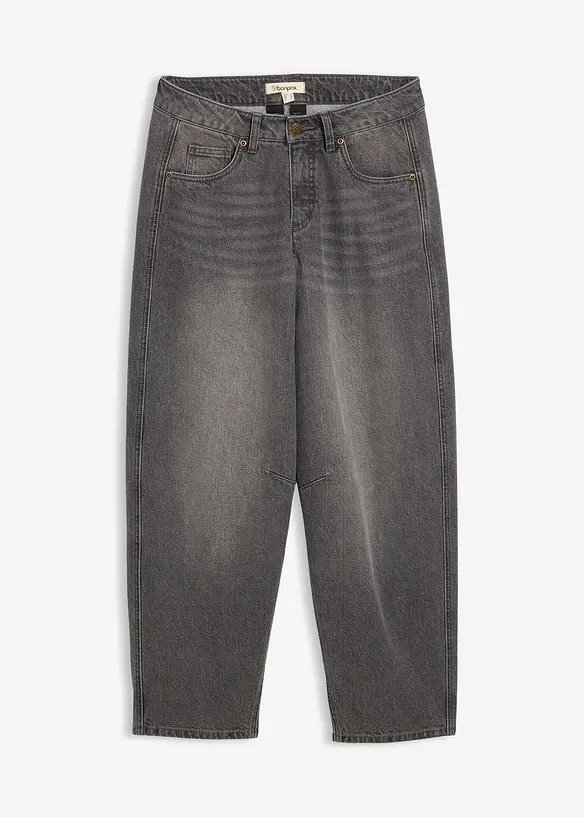 Ballong-jeans Mid Waist, bonprix
