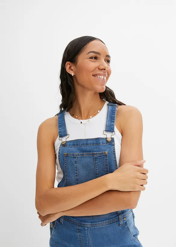 Snekkerbukse i denim og boyfriend-modell, bonprix