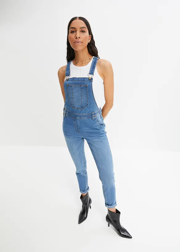 Snekkerbukse i denim og boyfriend-modell, bonprix