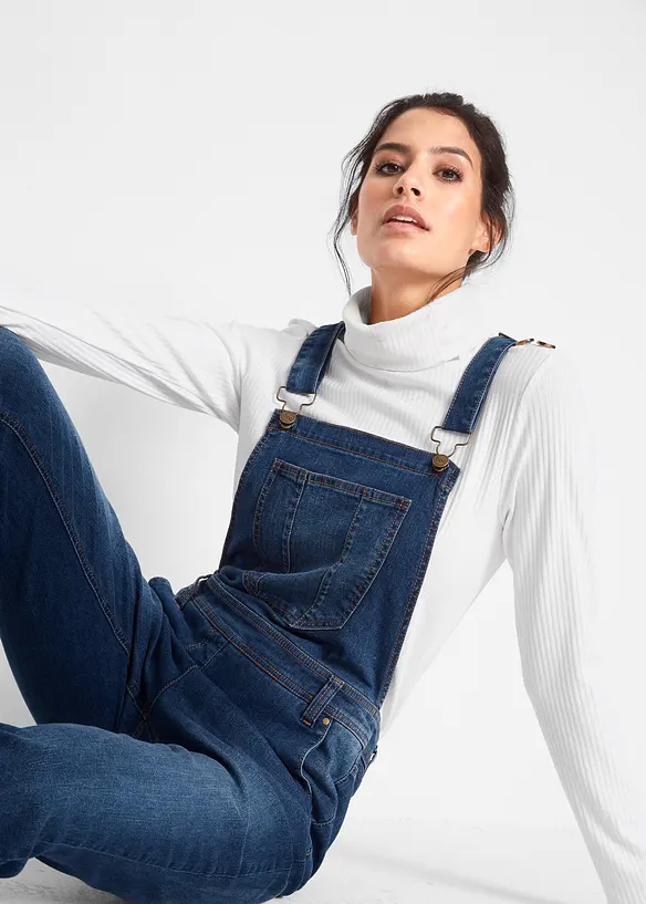Snekkerbukse i denim og boyfriend-modell, bonprix