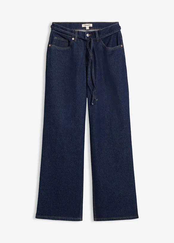 Wide Leg-jeans Mid Waist, bonprix