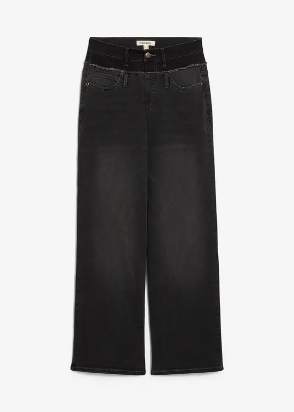 Wide Leg-jeans High Waist, bonprix