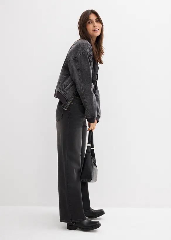 Wide Leg-jeans High Waist, bonprix