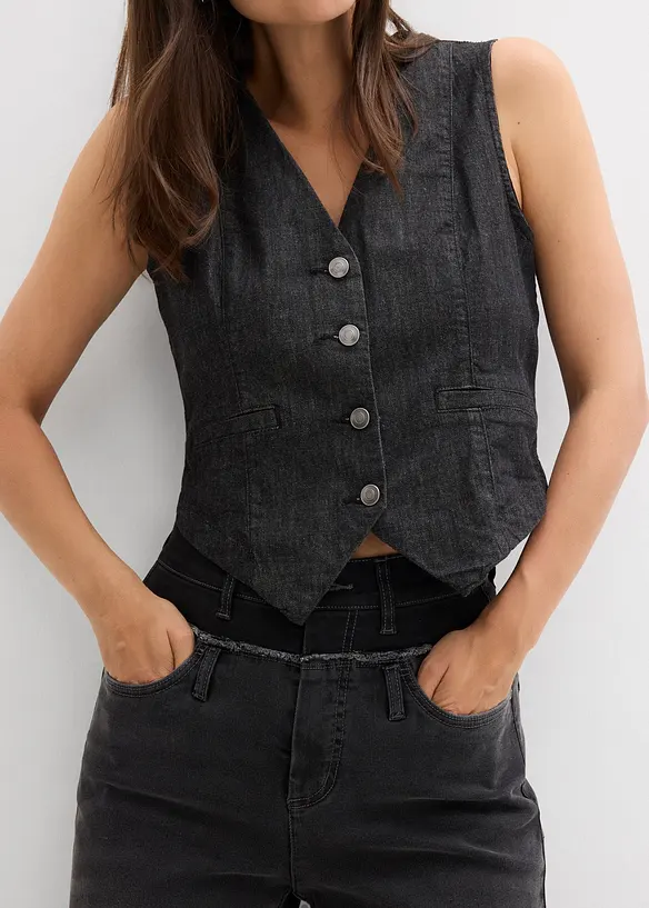 Wide Leg-jeans High Waist, bonprix