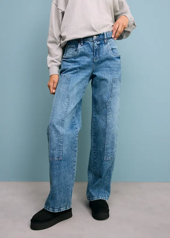 Wide Leg-jeans Mid Waist, bonprix