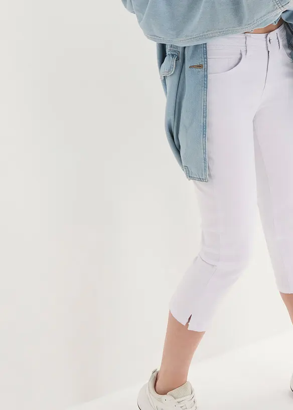 Slim Fit-jeans Mid Waist, Cropped, bonprix