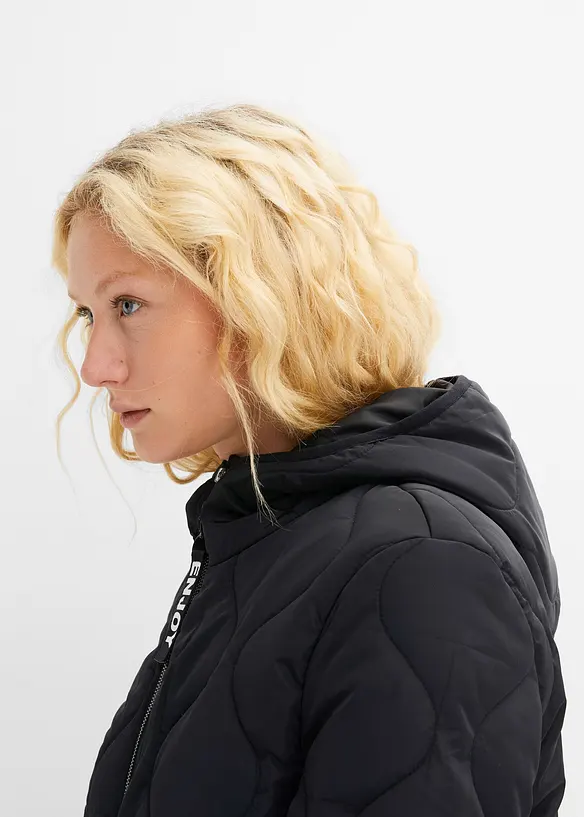 Vattert k&aring;pe av resirkulert polyester, bonprix