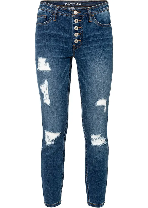 En kortere destroyed-jeans, bonprix