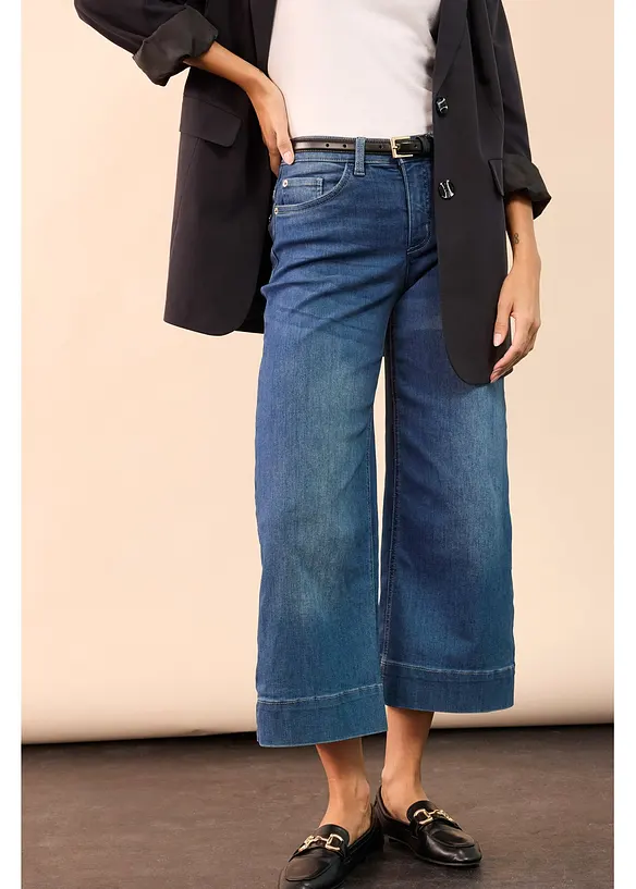 7/8-lang ultrasoft jeans, culotte, bonprix