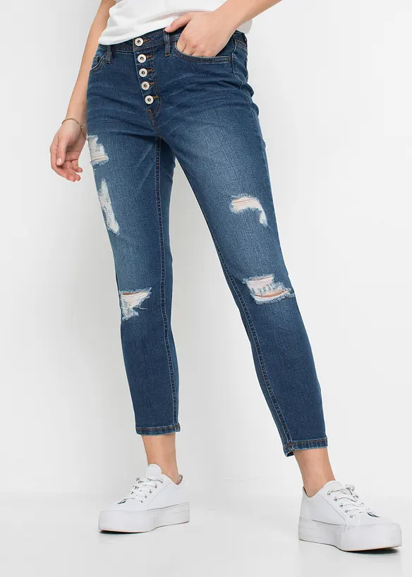 En kortere destroyed-jeans, bonprix