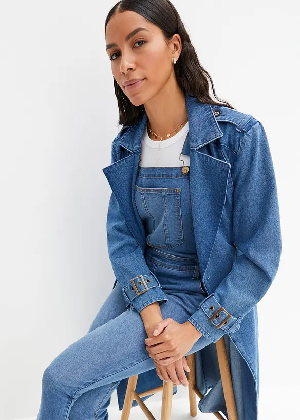 Snekkerbukse i denim og boyfriend-modell, bonprix