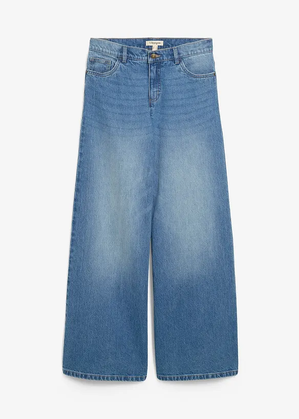 Wide Leg-jeans Mid Waist, bonprix