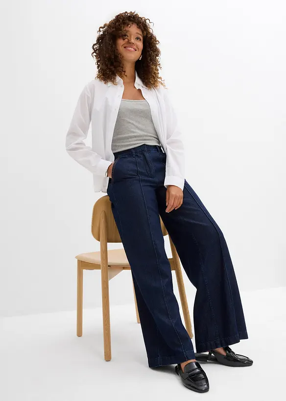 Wide Leg-jeans, High Waist, Super Soft, bonprix
