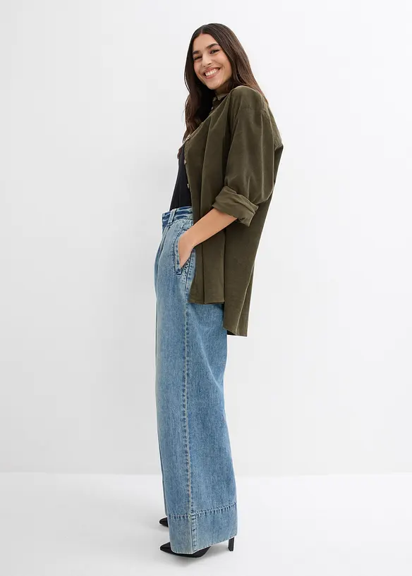 Wide Leg-jeans High Waist, bonprix