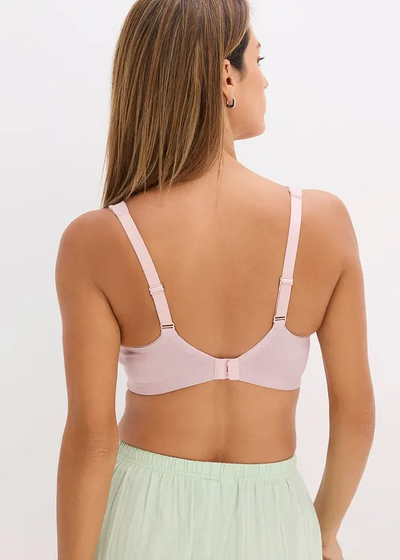 BH uten spiler med &oslash;kologisk bomull (2-pack), bonprix