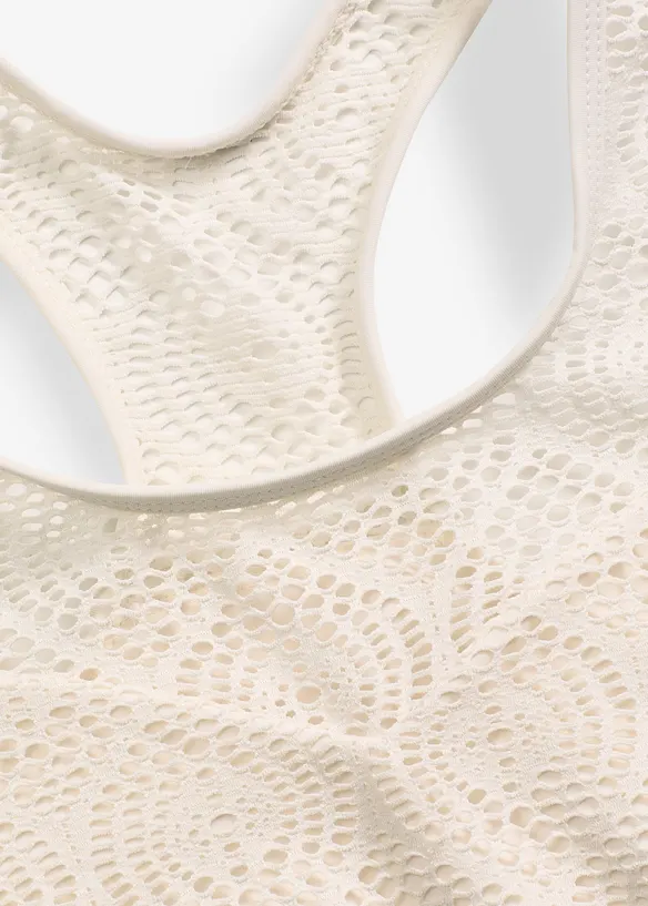 Bustier-bikinitopp med blonder, bonprix