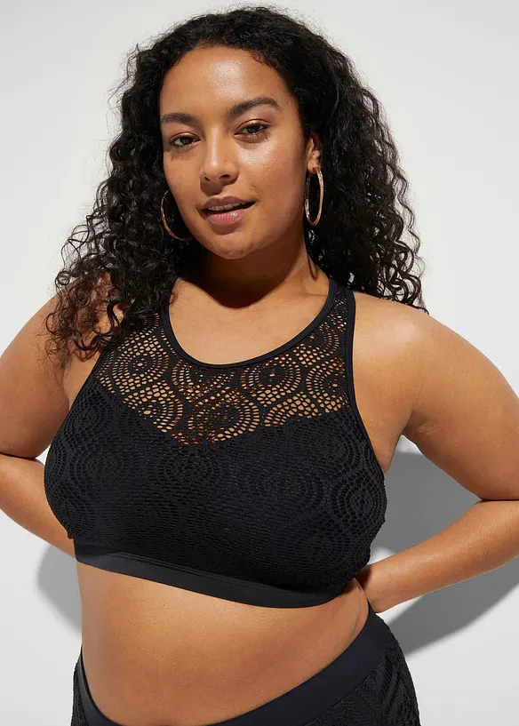 Bustier-bikinitopp med blonder, bonprix