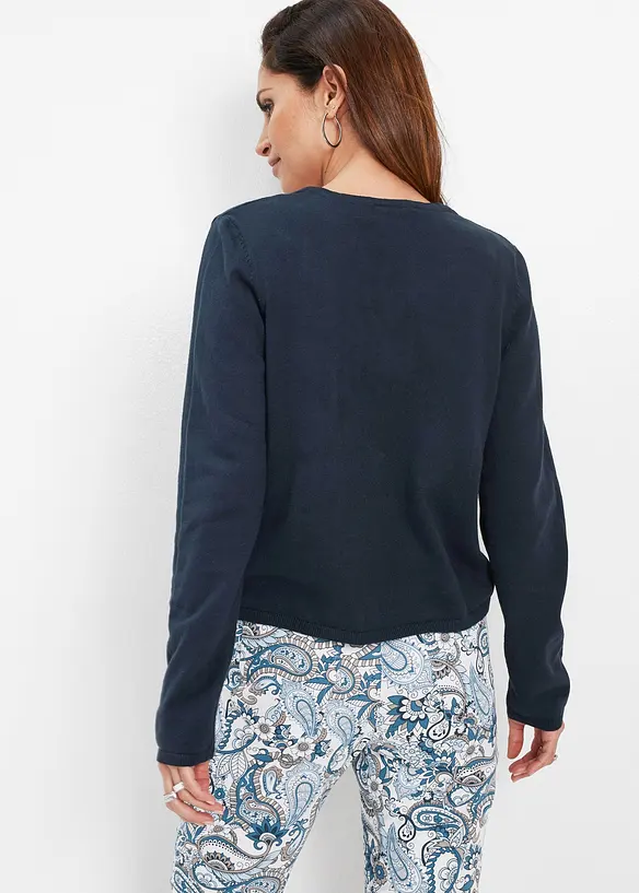 Stilren finstrikket jakke, bonprix