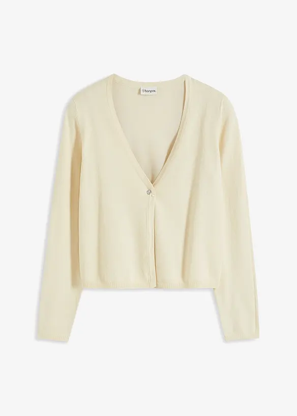 Stilren finstrikket jakke, bonprix