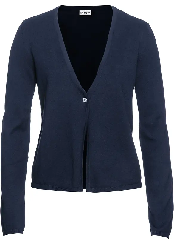 Stilren finstrikket jakke, bonprix