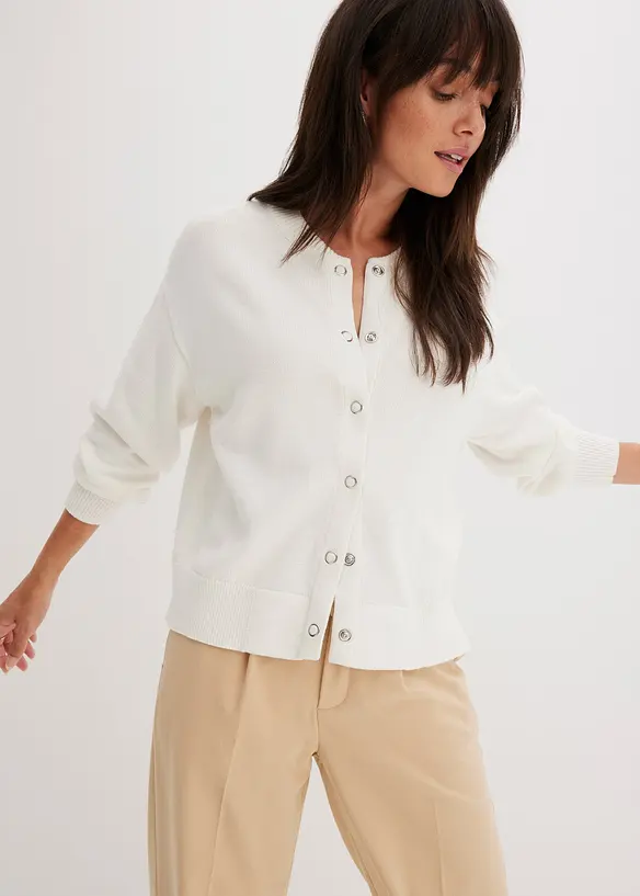 Cardigan i 100% bomull, bonprix