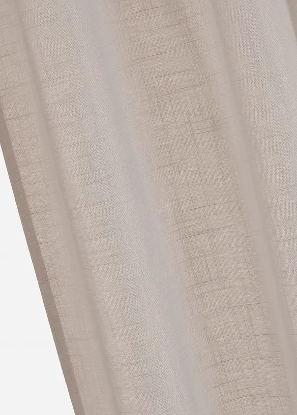 Gardin i strukturmateriale (1-pack), bonprix