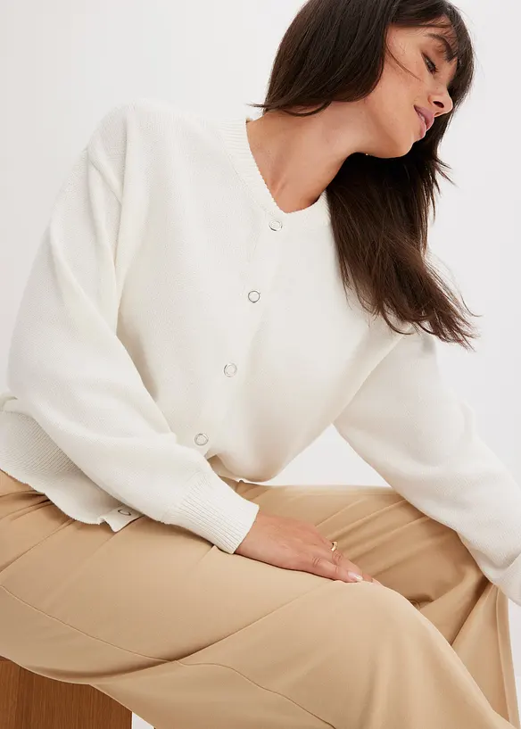 Cardigan i 100% bomull, bonprix