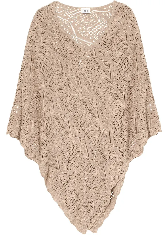 Poncho i heklet stil, bonprix