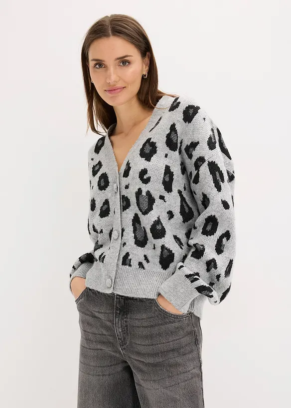M&oslash;nstret cardigan, bonprix