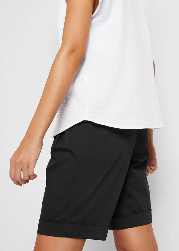 Blusetopp av musselin i 100% bomull, bonprix