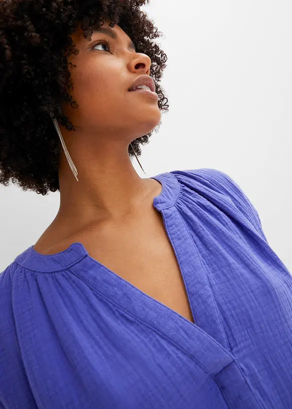 Musselin-kjole av bomull, bonprix