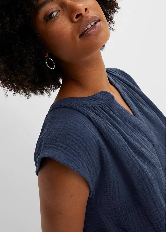 Musselin-kjole av bomull, bonprix