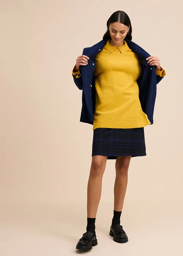 Oversized genser med Turtleneck og splitter i siden, bonprix