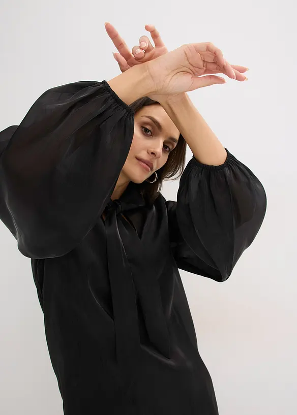 Bluse med sl&oslash;yfe, bonprix