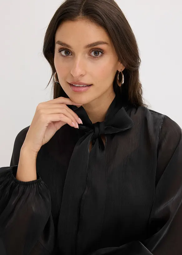 Bluse med sl&oslash;yfe, bonprix