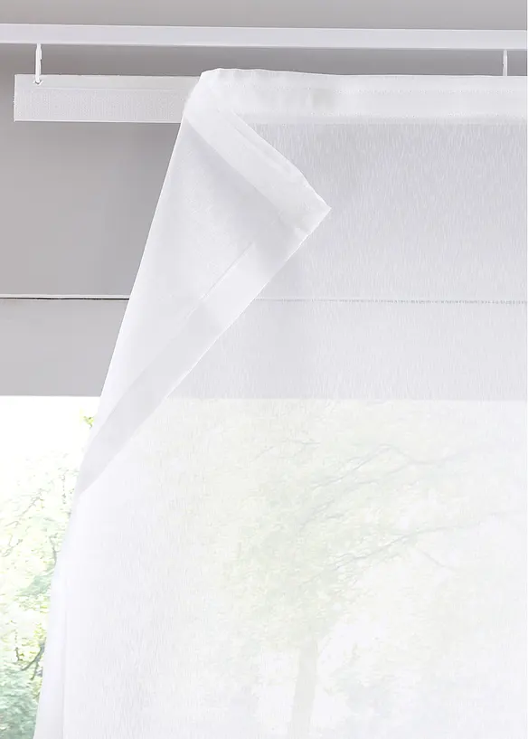 Panelgardin i sabl&eacute;-materiale med lett glans (1-pack), bonprix