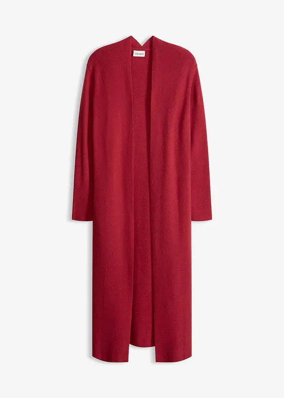 Lang strikkejakke med viskose, bonprix