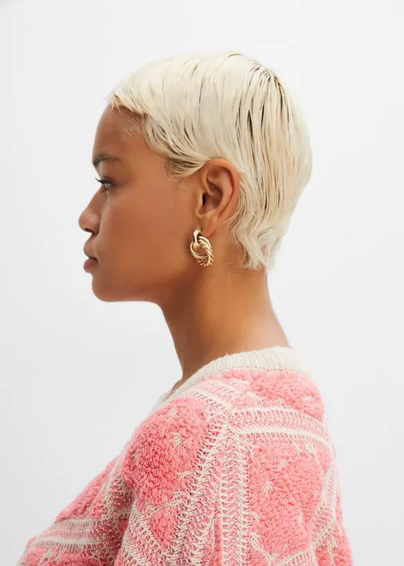 Strikket genser i boxy modell, bonprix