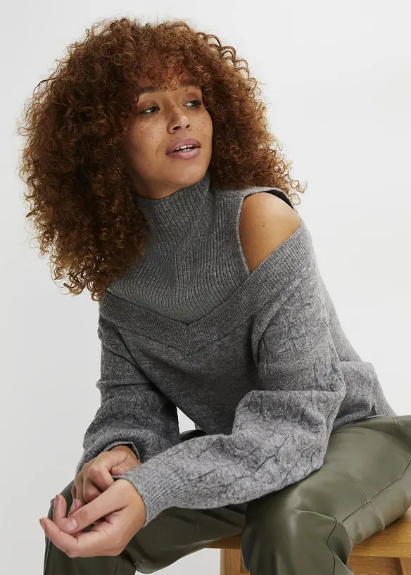 Cold shoulder-genser, bonprix